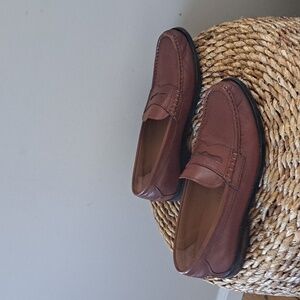 Cole Haan Mens Pinch Grand OS Classic Penny Loafer Saddle Brown Leather Size 9